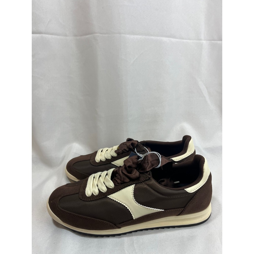 Universal Thread Womens Brown Cream Retro Jogger Sneakers Size 9 NWT‎